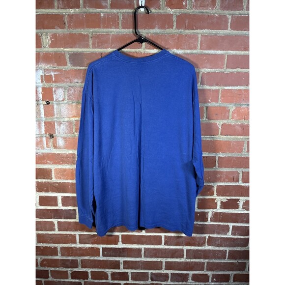 Vintage Y2k Nike Shirt Long Sleeve 2000s Silver Tag Swoosh Spell Out Adult XL - Picture 7 of 8